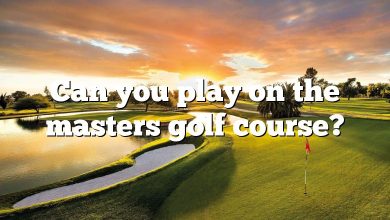 Can you play on the masters golf course?