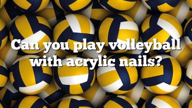 Can you play volleyball with acrylic nails?