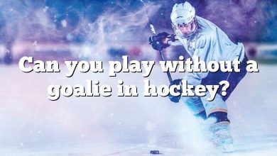 Can you play without a goalie in hockey?