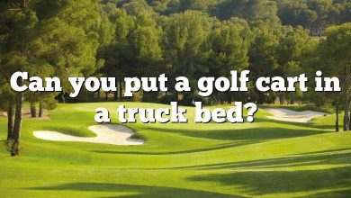 Can you put a golf cart in a truck bed?