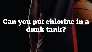 Can you put chlorine in a dunk tank?