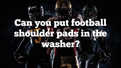 Can you put football shoulder pads in the washer?