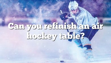 Can you refinish an air hockey table?