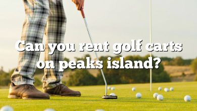 Can you rent golf carts on peaks island?