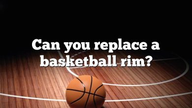 Can you replace a basketball rim?