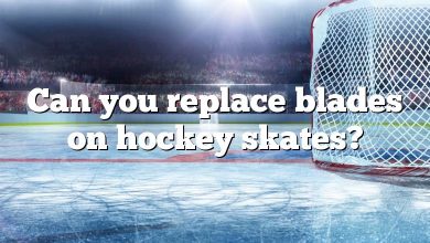 Can you replace blades on hockey skates?