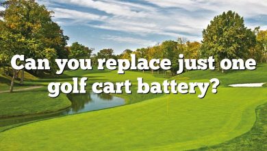 Can you replace just one golf cart battery?