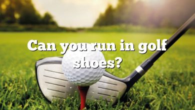 Can you run in golf shoes?