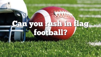 Can you rush in flag football?