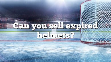 Can you sell expired helmets?