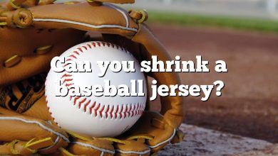 Can you shrink a baseball jersey?