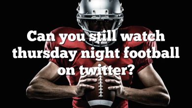 Can you still watch thursday night football on twitter?