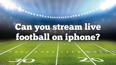 Can you stream live football on iphone?