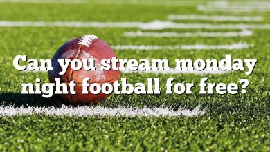 Can you stream monday night football for free?