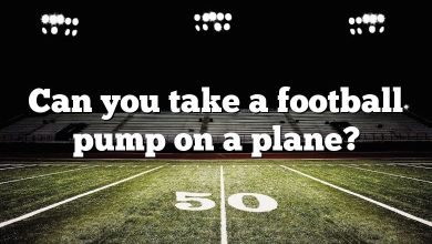 Can you take a football pump on a plane?