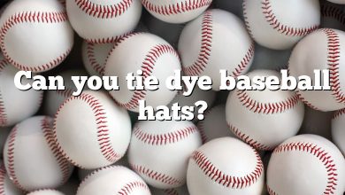 Can you tie dye baseball hats?
