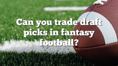 Can you trade draft picks in fantasy football?