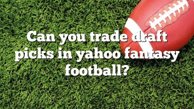 Can you trade draft picks in yahoo fantasy football?