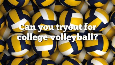 Can you tryout for college volleyball?