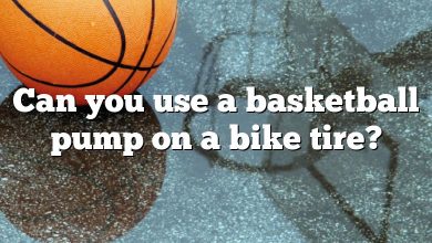 Can you use a basketball pump on a bike tire?