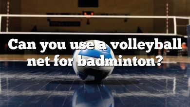 Can you use a volleyball net for badminton?