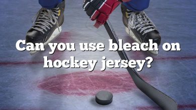 Can you use bleach on hockey jersey?