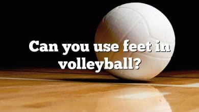 Can you use feet in volleyball?