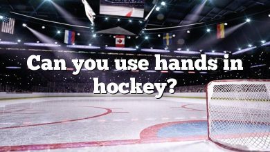 Can you use hands in hockey?