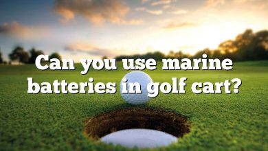 Can you use marine batteries in golf cart?