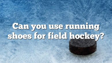 Can you use running shoes for field hockey?