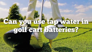 Can you use tap water in golf cart batteries?