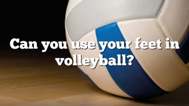 Can you use your feet in volleyball?