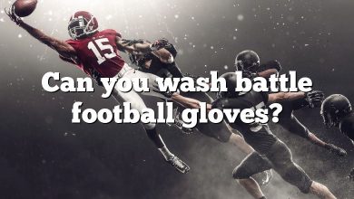 Can you wash battle football gloves?