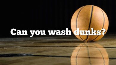 Can you wash dunks?