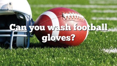 Can you wash football gloves?