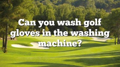 Can you wash golf gloves in the washing machine?