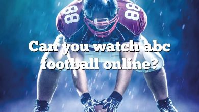 Can you watch abc football online?