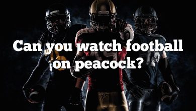 Can you watch football on peacock?