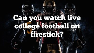 Can you watch live college football on firestick?