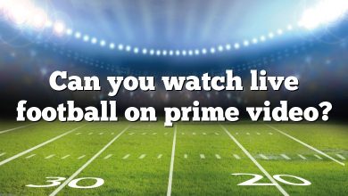 Can you watch live football on prime video?