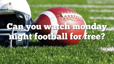 Can you watch monday night football for free?