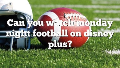 Can you watch monday night football on disney plus?