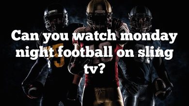 Can you watch monday night football on sling tv?