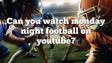 Can you watch monday night football on youtube?