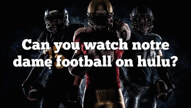 Can you watch notre dame football on hulu?