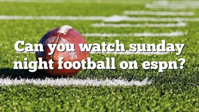 Can you watch sunday night football on espn?