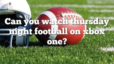 Can you watch thursday night football on xbox one?