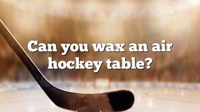 Can you wax an air hockey table?