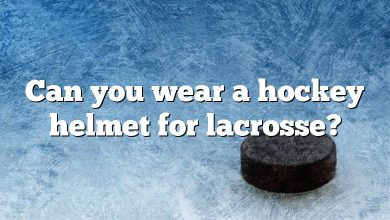 Can you wear a hockey helmet for lacrosse?