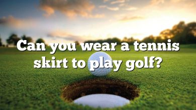 Can you wear a tennis skirt to play golf?